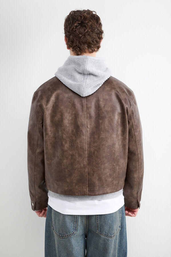 Balmohk Chaqueta efecto piel tostado