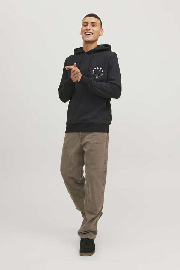 Jack & Jones Sweatshirt de capuz regular fit  preto