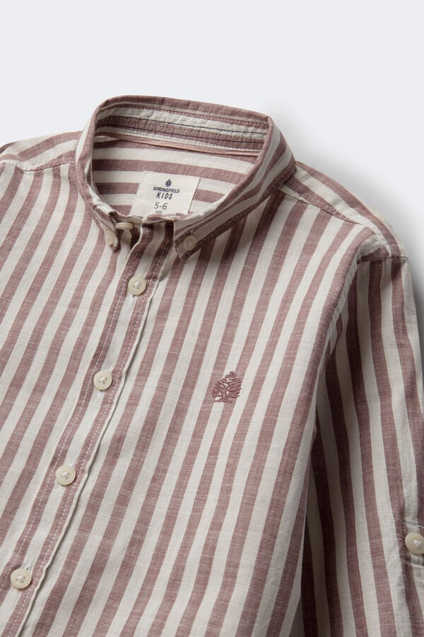 Springfield Kids Camisa Rayas ni&ntilde;o burdeos