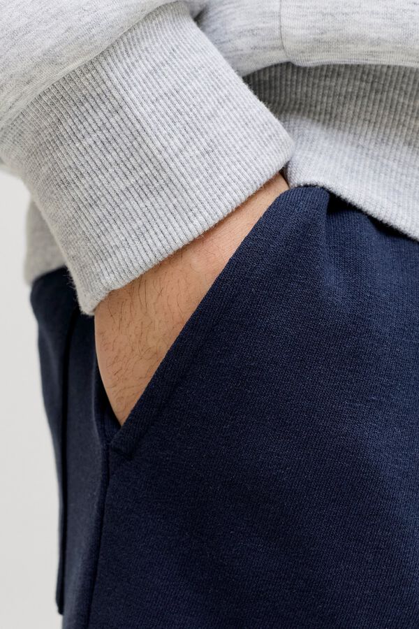 Jack & Jones PLUS Short felpa cargo azul