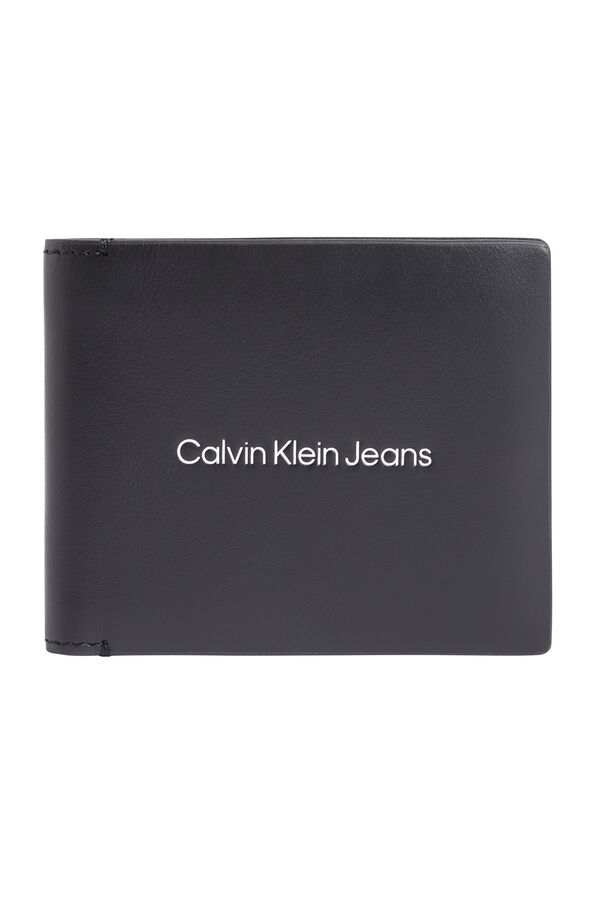 CK Jeans Cartera bifold con monedero Calvin Klein Jeans hombre negro