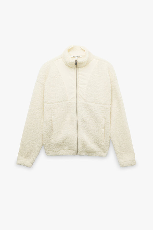 Koton Moletom de pel&uacute;cia bege