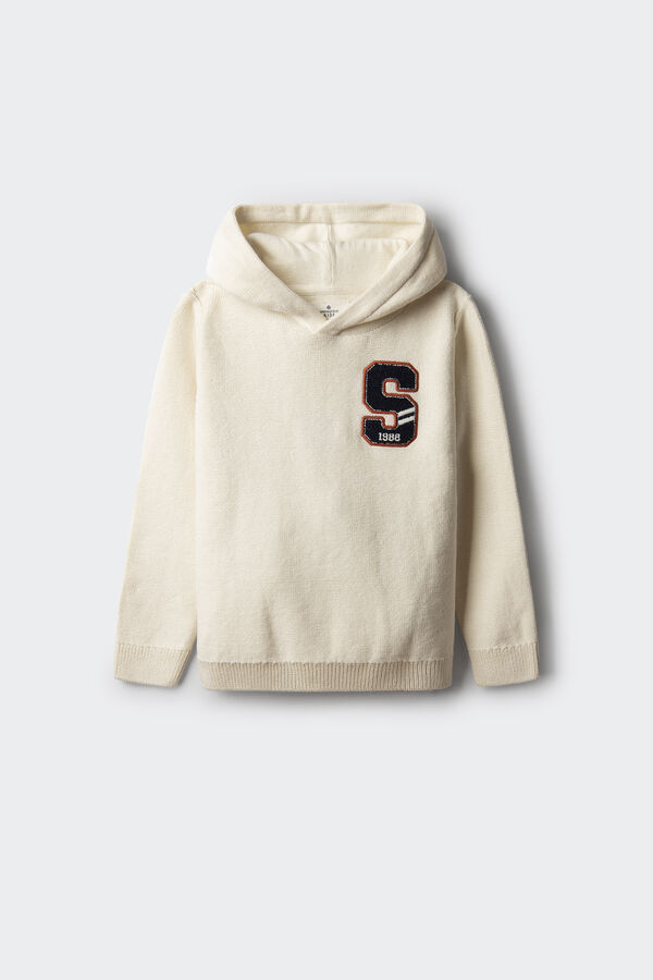 Springfield Kids Jersey rizo ni&ntilde;o blanco