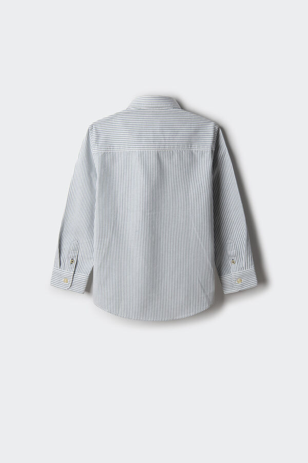 Springfield Kids Camisa pinpoint raya ni&ntilde;o azul