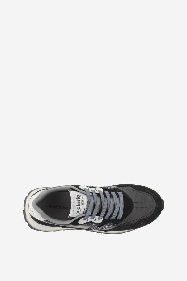 Victoria Zapatillas metalizadas negro
