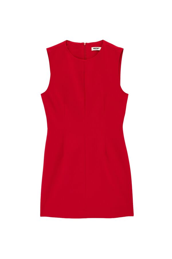 Koton Vestido mini sem mangas vermelho