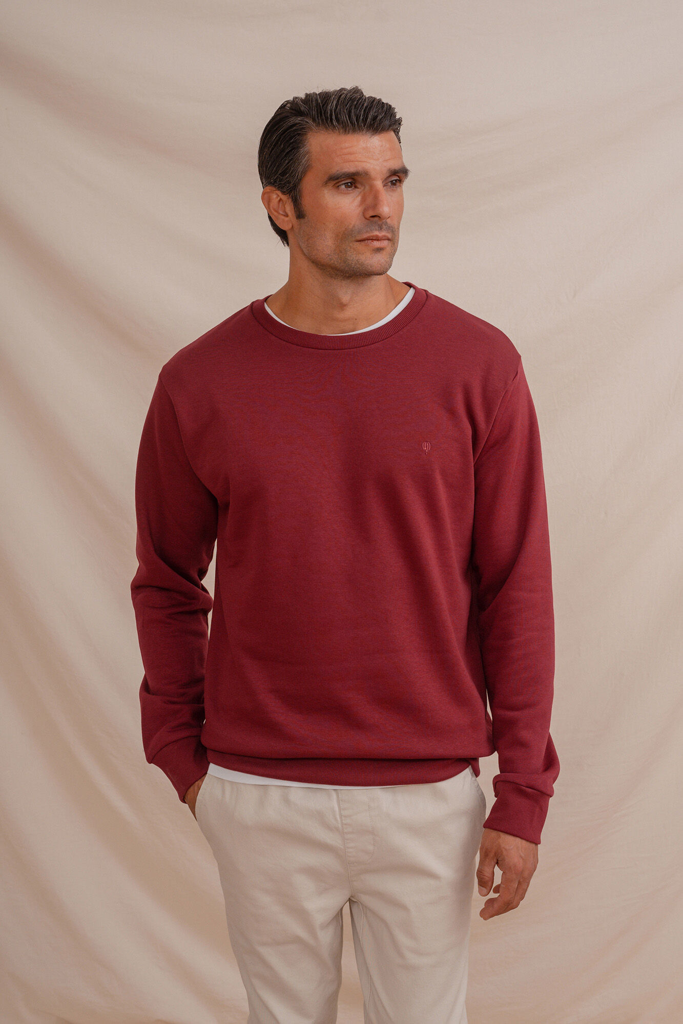 Celopman Sudadera b&aacute;sica de cuello redondo