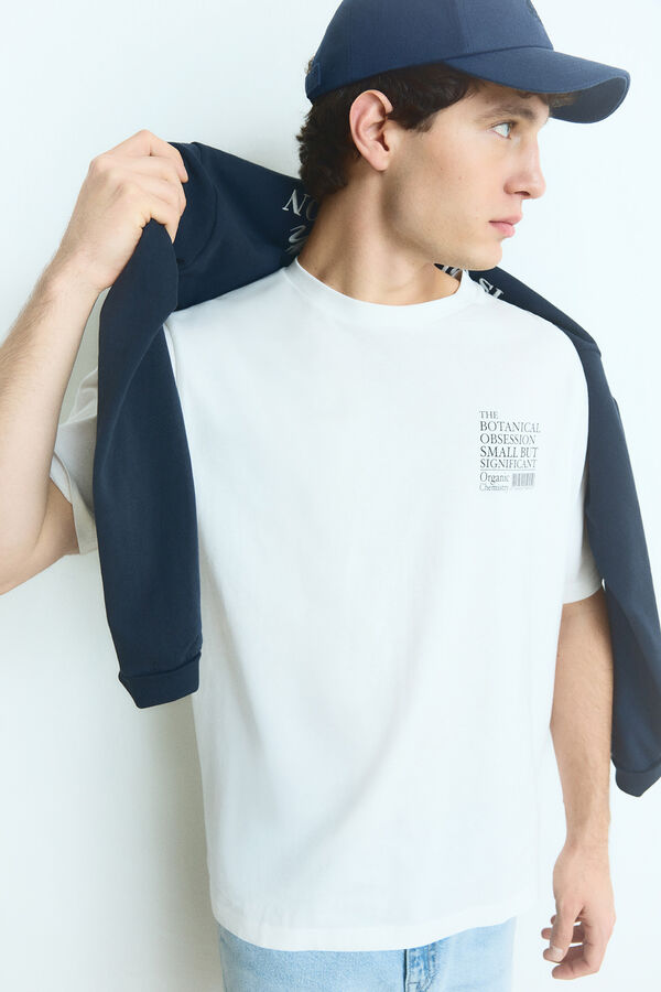 Springfield Camiseta botanical obsession marfil