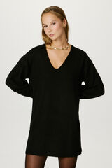 Jack & Jones Vestido mini de punto negro