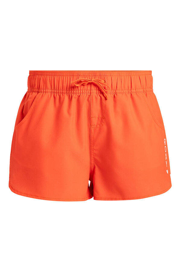 Roxy Calções de banho para mulheres vermelho