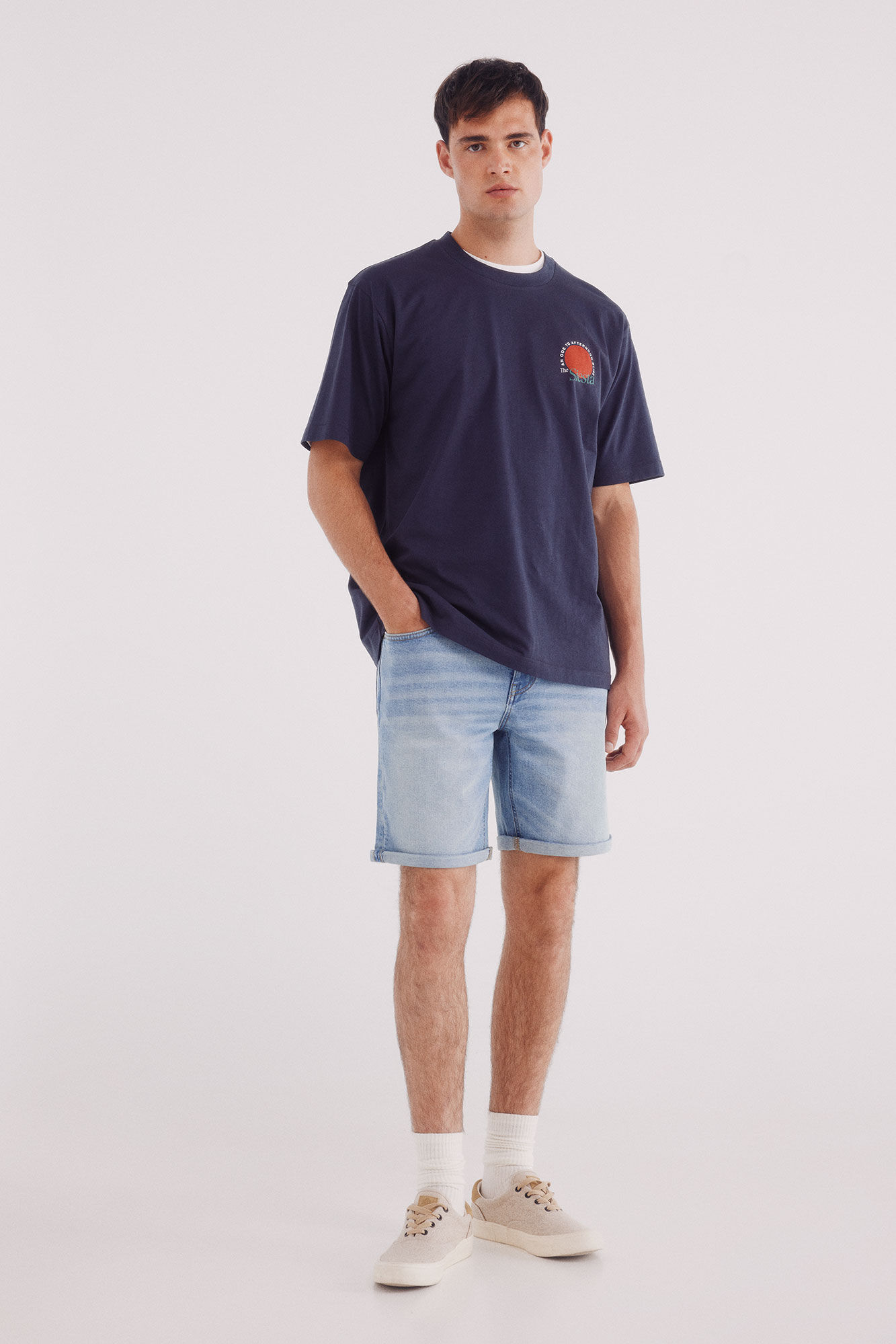 Springfield Bermuda vaquera b&aacute;sica slim fit