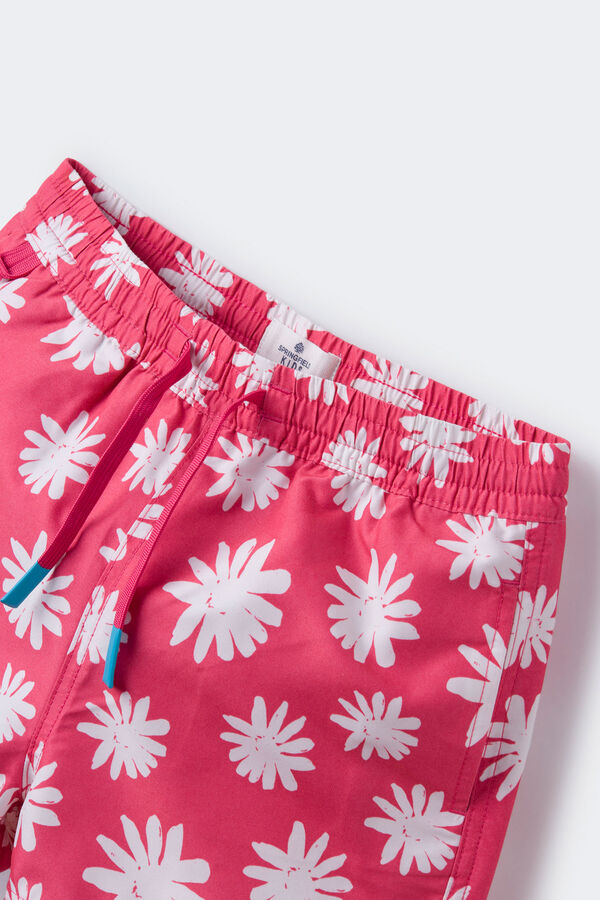 Springfield Kids Ba&ntilde;ador flores ni&ntilde;o rojo