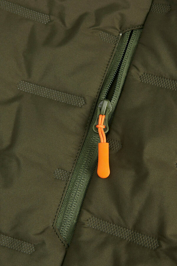 Jack & Jones Colete acolchoado capuz verde