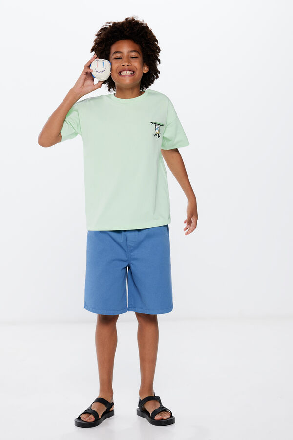 Springfield Kids Bermudas algod&atilde;o rapaz azul