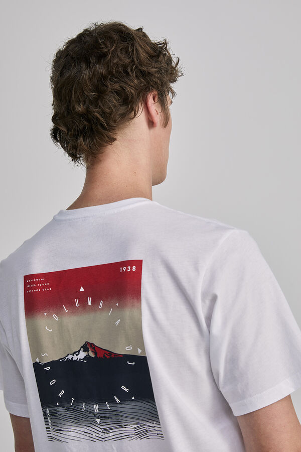Springfield Camiseta estampada Columbia High Dune™ II para hombre estampado fondo blanco