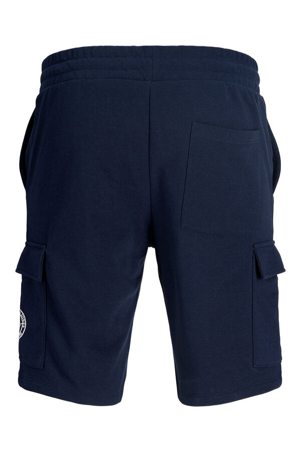 Jack & Jones PLUS Short felpa cargo azul