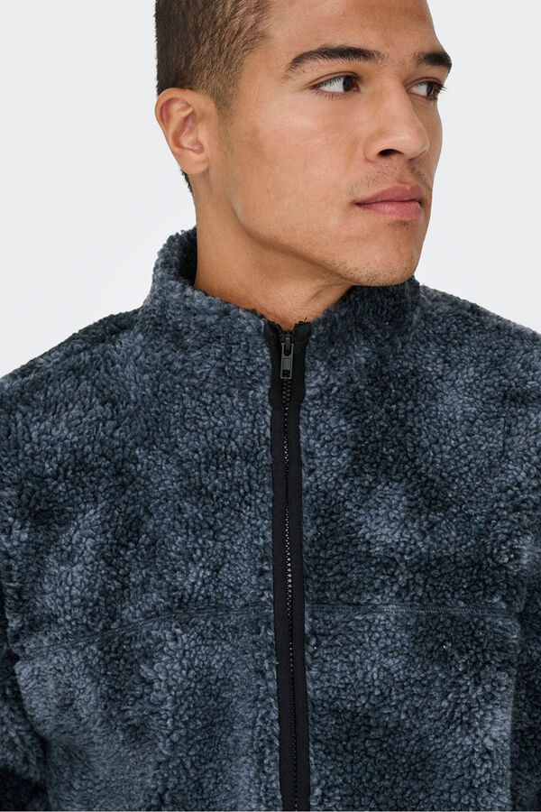 Only & Sons Casaco de forro polar azul