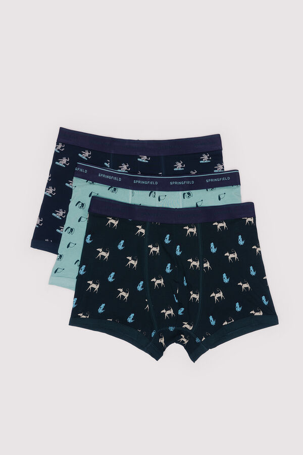 Springfield Pack 3 boxers perros verde