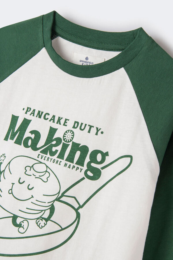 Springfield Kids Pijama malha algod&atilde;o pancake verde