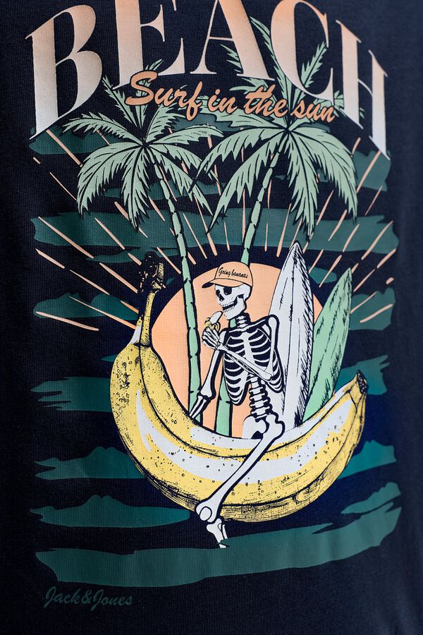 Jack & Jones Junior T-shirt de manga curta estampada azul