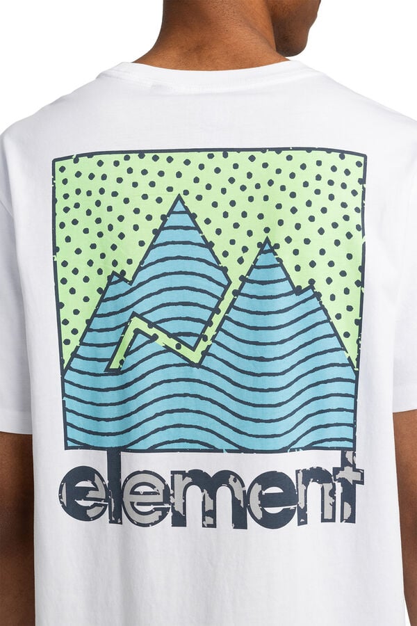 Element Textura articular &ndash; Camiseta de manga curta para homens branco