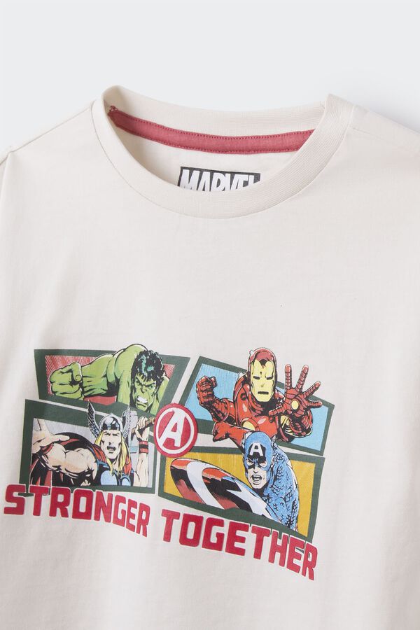 Springfield Kids T-shirt Avengers menino bege