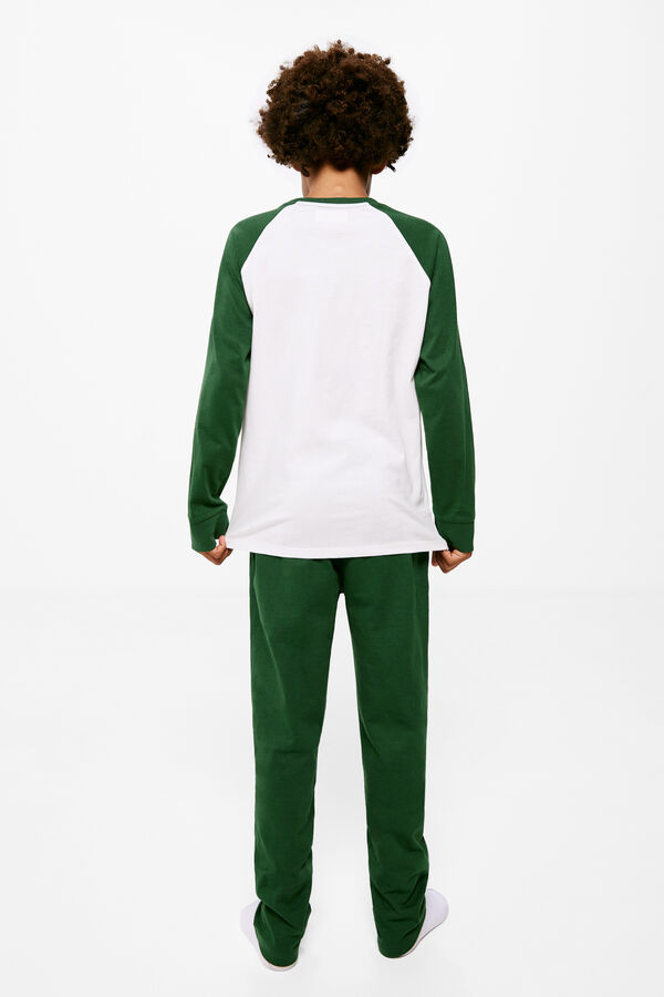 Springfield Kids Pijama malha algod&atilde;o pancake verde