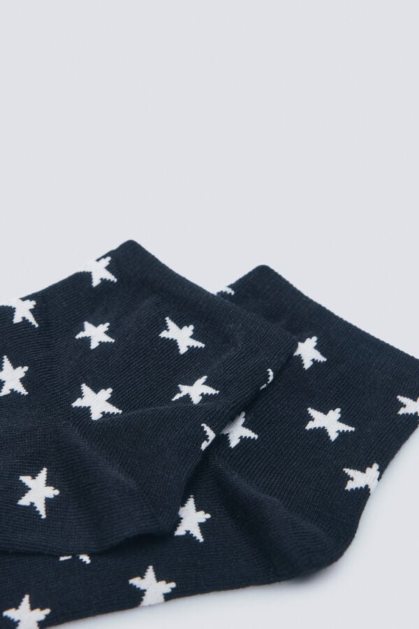 Springfield meia curta estrela preto