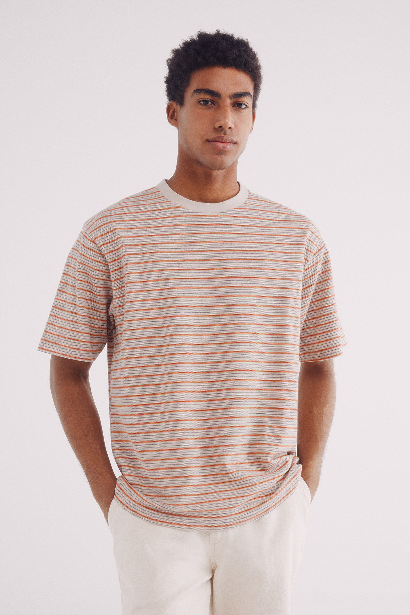 springfield Camiseta rayas estructura