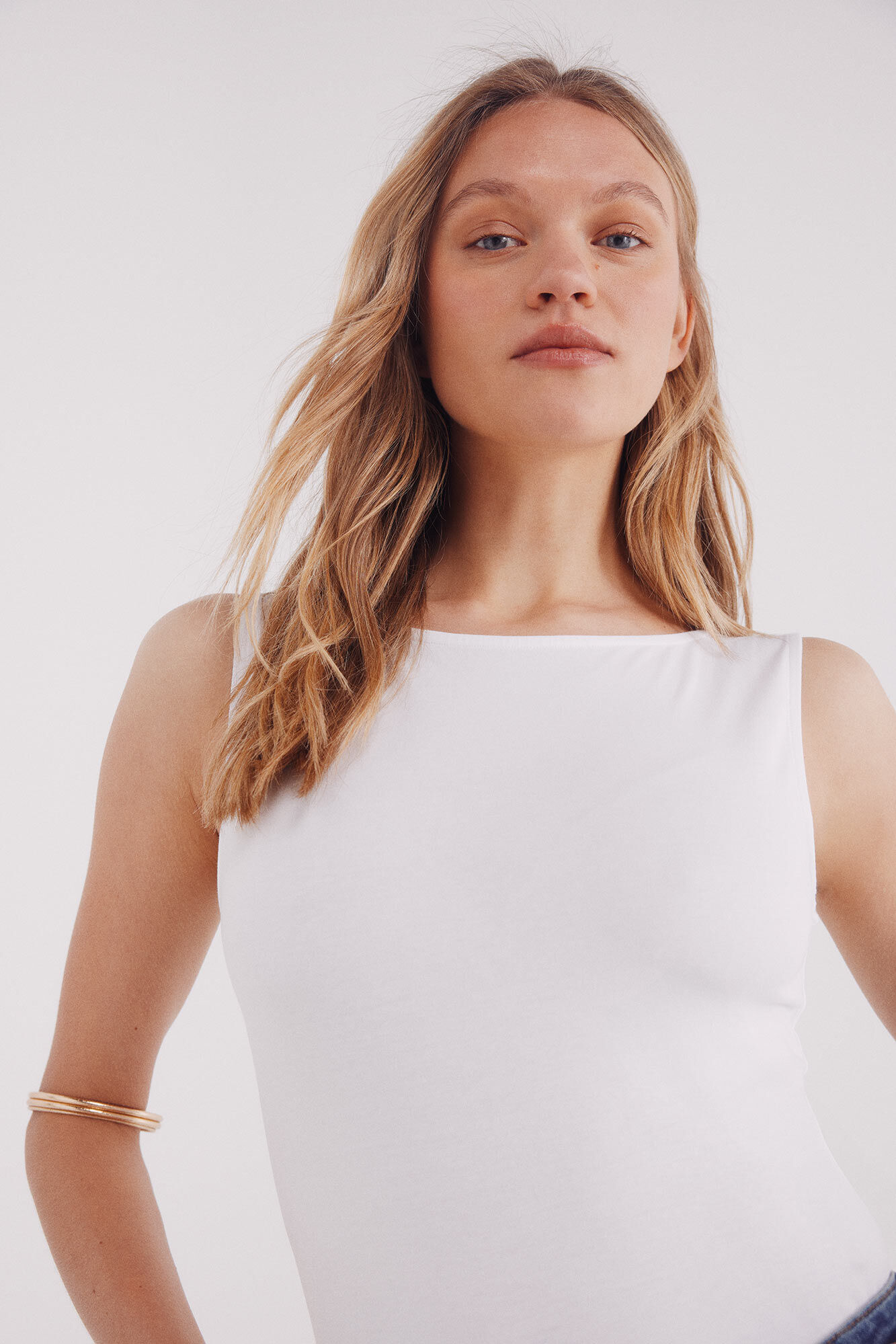 Springfield Camiseta escote barca algod&oacute;n