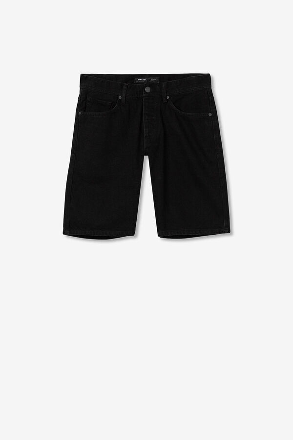 Tiffosi Shorts jeans de corte regular preto
