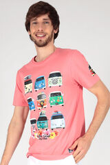 Brave Soul Camiseta de furgonetas manga corta coral