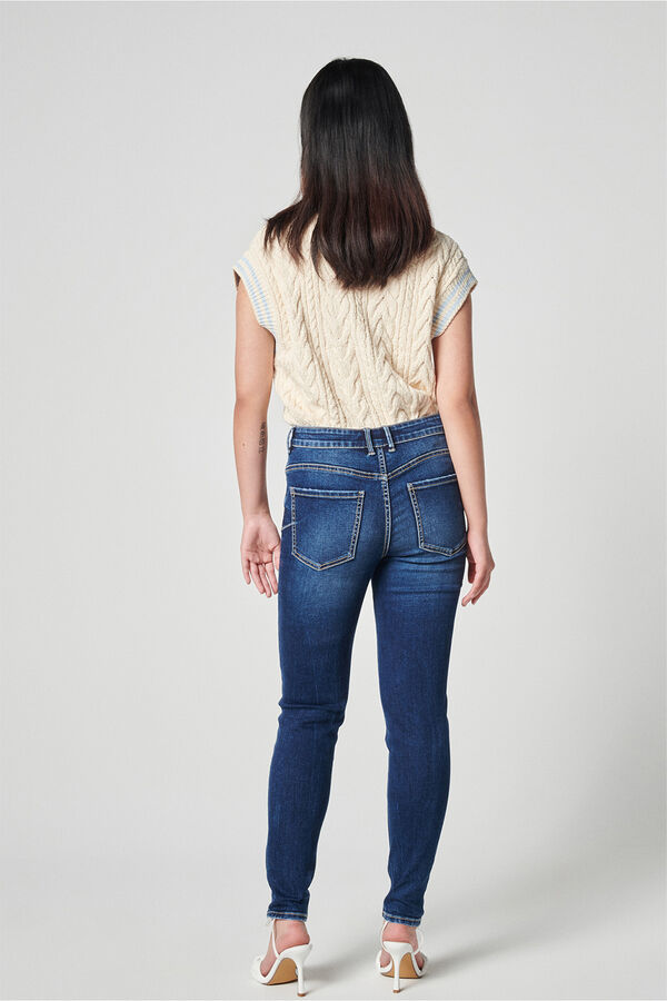 Pimkie Jeans skinny push up de tiro alto azul