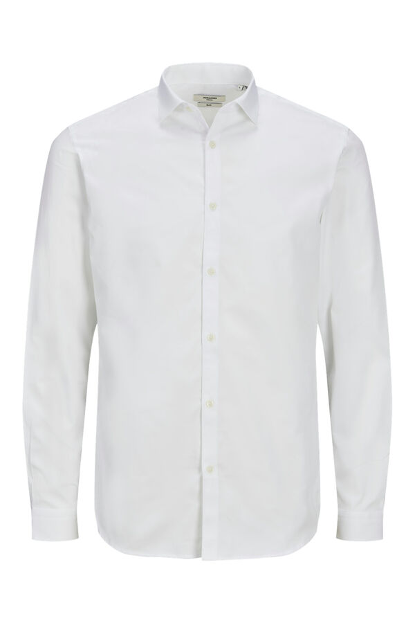 Jack & Jones Camisa cl&aacute;ssica slim fit branco