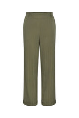 Pieces Calças de perna larga verde