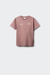 Springfield Kids T-shirt de manga curta em tecido waffle para crian&ccedil;a vermelho