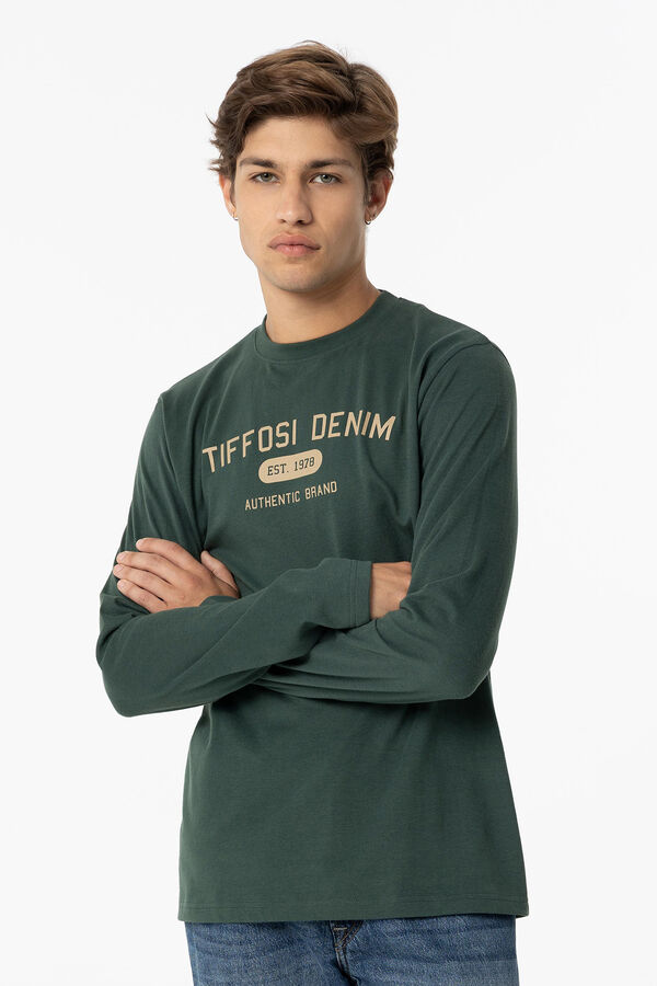 Tiffosi T-shirt tato suave com estampado floral verde