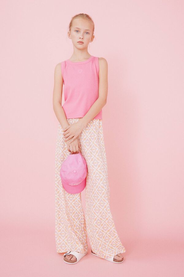 Springfield Kids malha de malha com alças para menina rosa