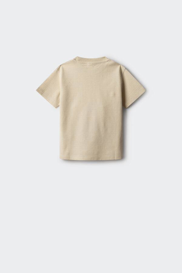 Springfield Kids T-shirt de menino com textura bege