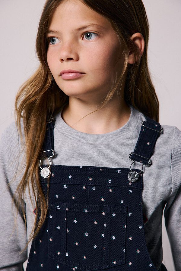 Springfield Kids Peto estampado flores ni&ntilde;a azul