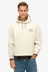 Superdry  Sweatshirt com capuz branco