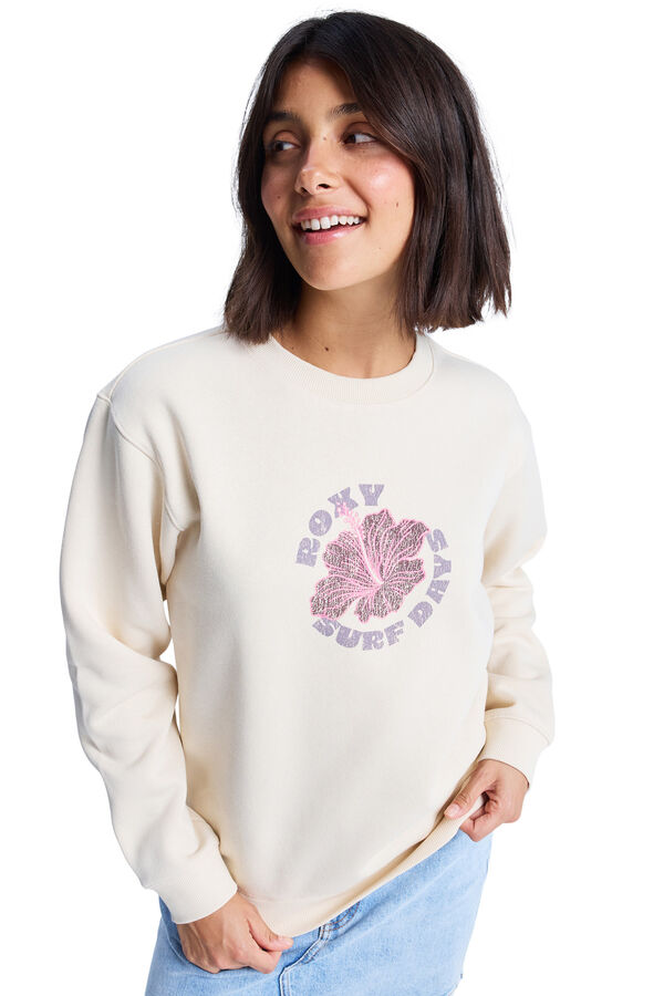 Roxy Surf Stoked Brushed - Sudadera para mujer beige