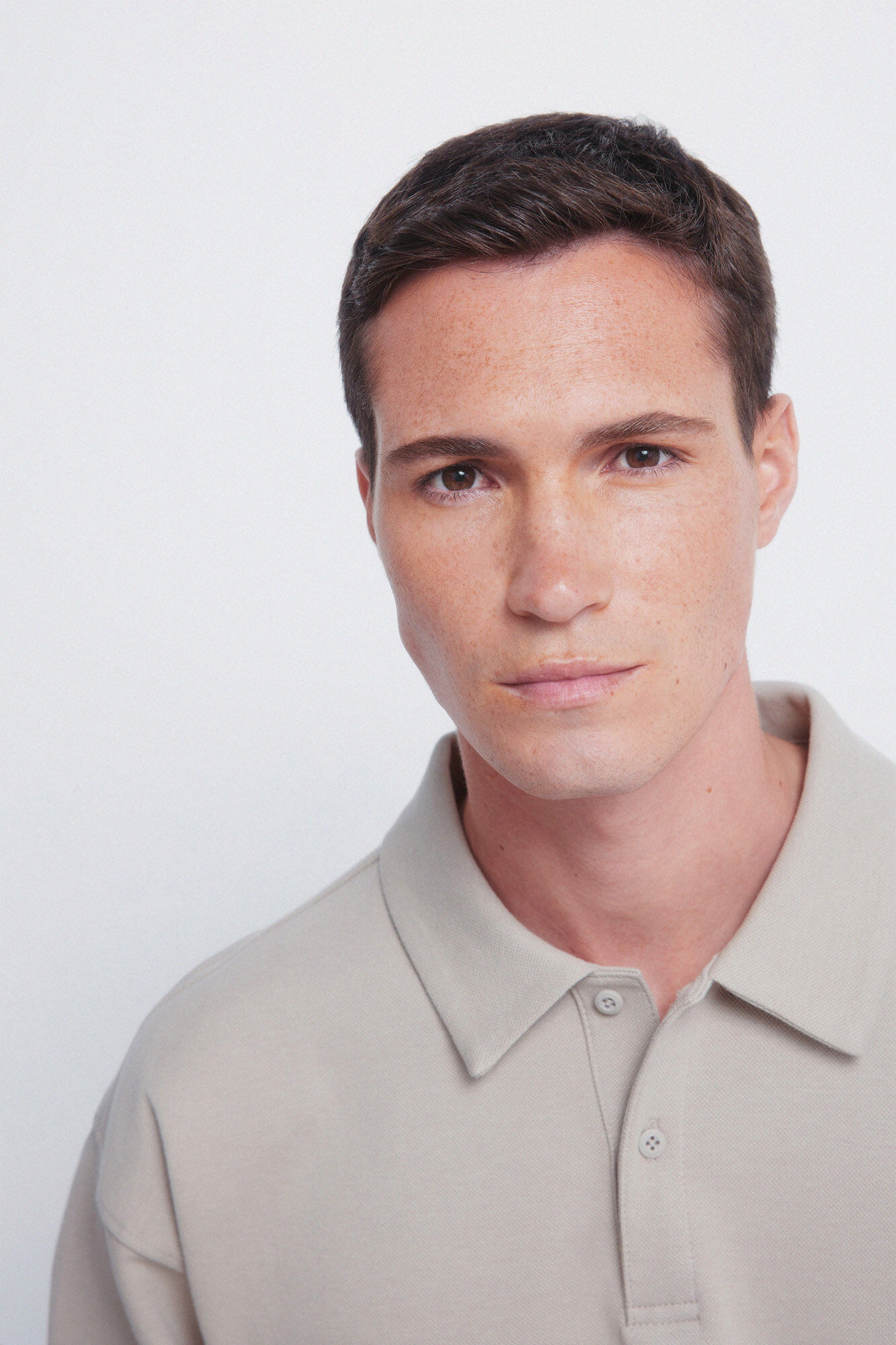 Springfield Polo piqu&eacute; manga comprida interlock boxy fit