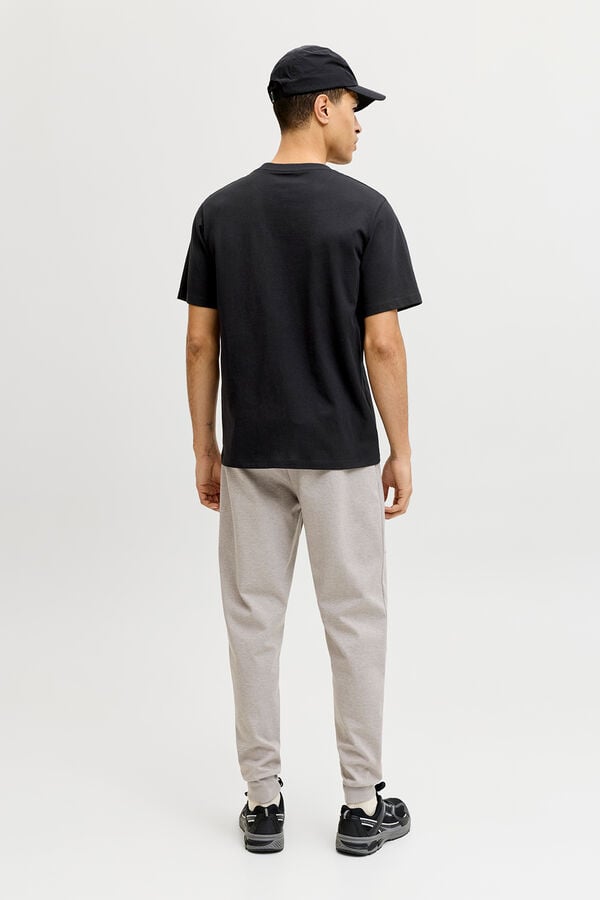 Jack & Jones T-shirt b&aacute;sica manga curta preto