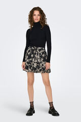 JDY Falda corta estampada negro