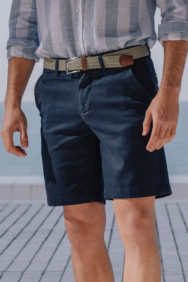 Celopman Bermuda Chino  azul