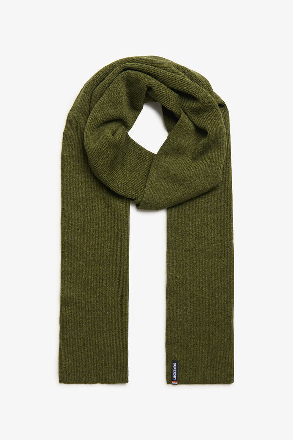 Superdry Cachecol de malha Caqui escuro