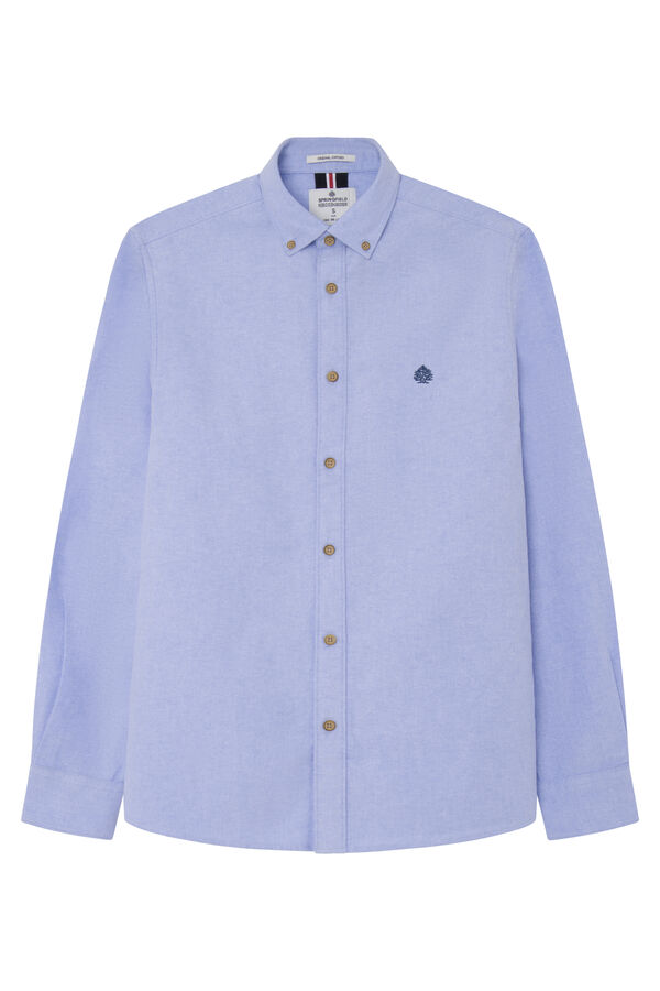 Springfield Camisa oxford azul