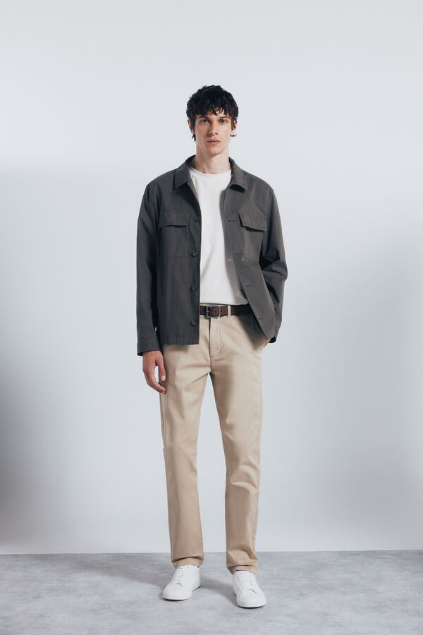 Springfield Cal&ccedil;as chino slim fit bege