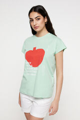 Jack & Jones T-shirt oversize estampada verde